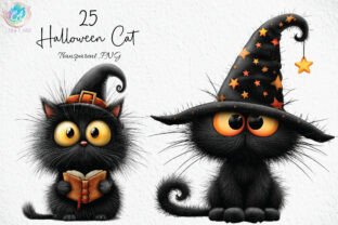 Cute Halloween Cat Clipart PNG Graphic by Craft Art ·