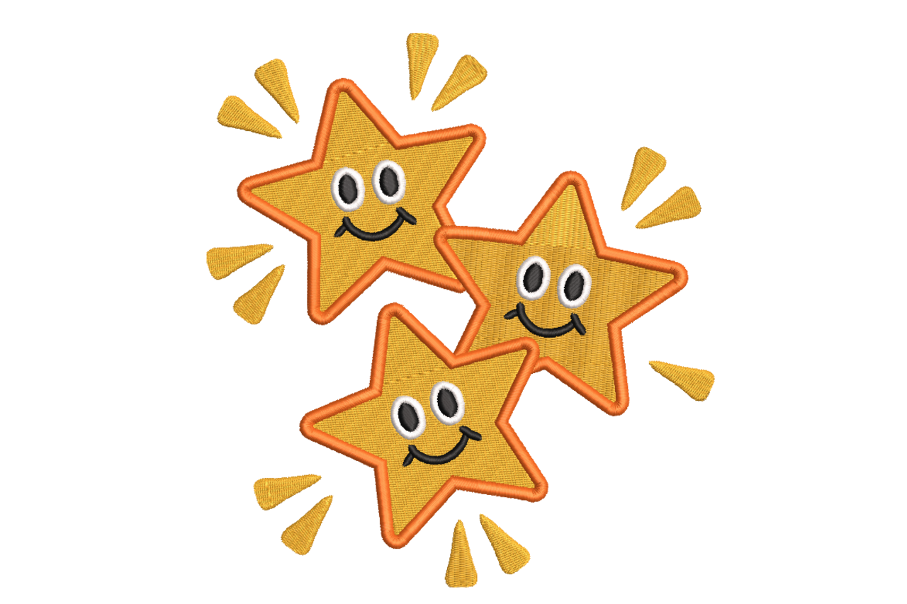 Cute Smiling Stars Trio Machine