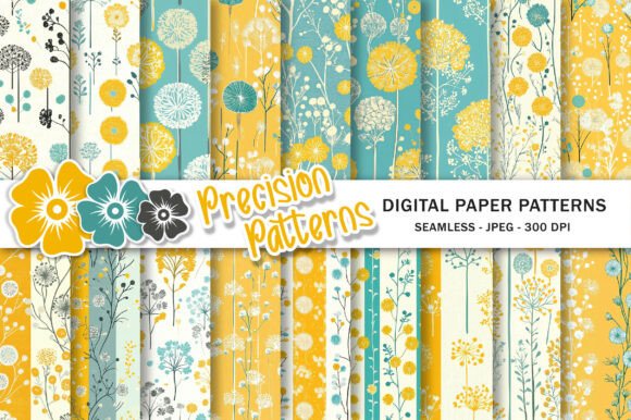Dandelion Digital Scrapbook Paper Pack