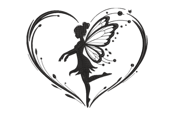 Fairy Heart Silhouette