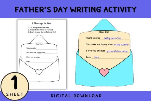 Father’s Day Craft a Message for Dad