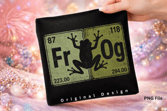 Frog Periodic Table PNG, Funny Frog PNG