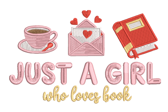 Just a Girl Who Loves Book Coffee