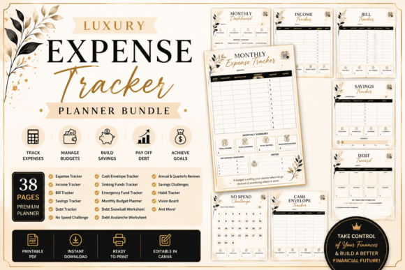 Luxury Budget Planner Bundle budget planner
