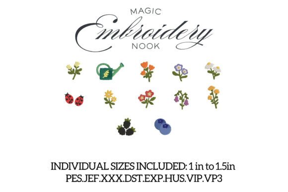 Mini Floral Garden Bundle X 13 Designs