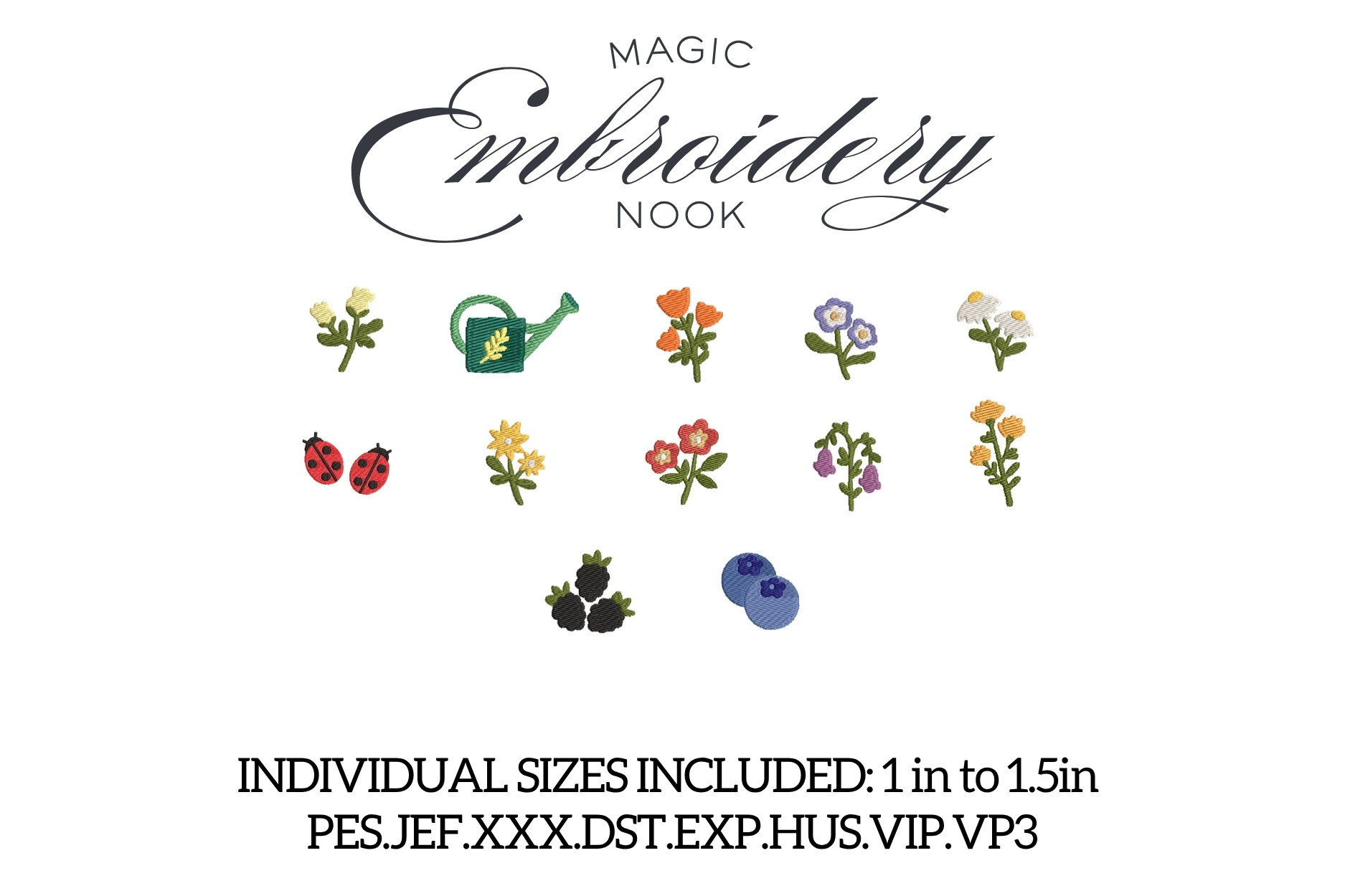 Mini Floral Garden Bundle X 13 Designs
