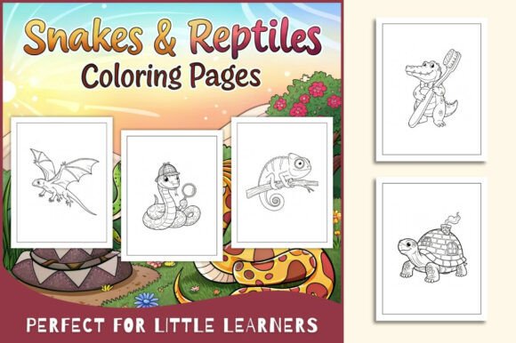 Snakes & Reptiles Coloring Pages