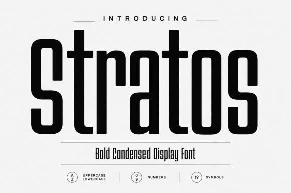 Stratos Font preview