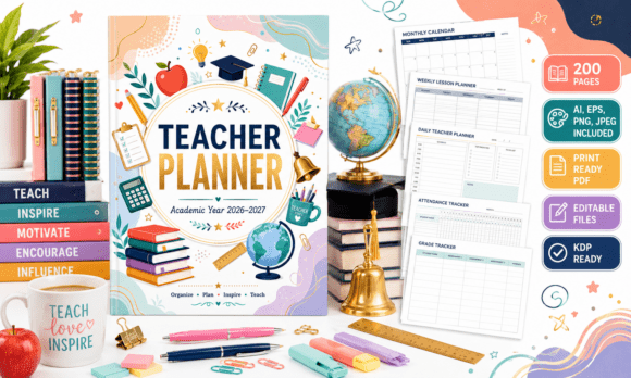 Teacher Planner Printable Pages for KDP