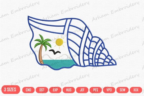 Tropical Beach Seashell Coastal