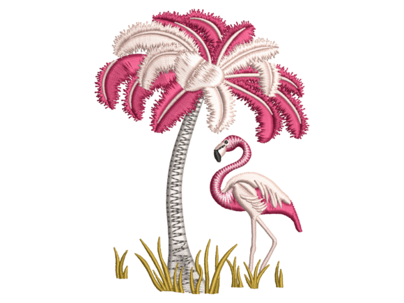 Tropical Flamingo and Palm Tree Machine