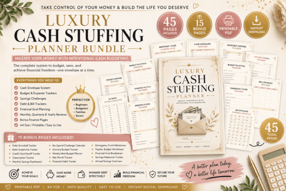 Ultimate Cash Stuffing Planner Bundle