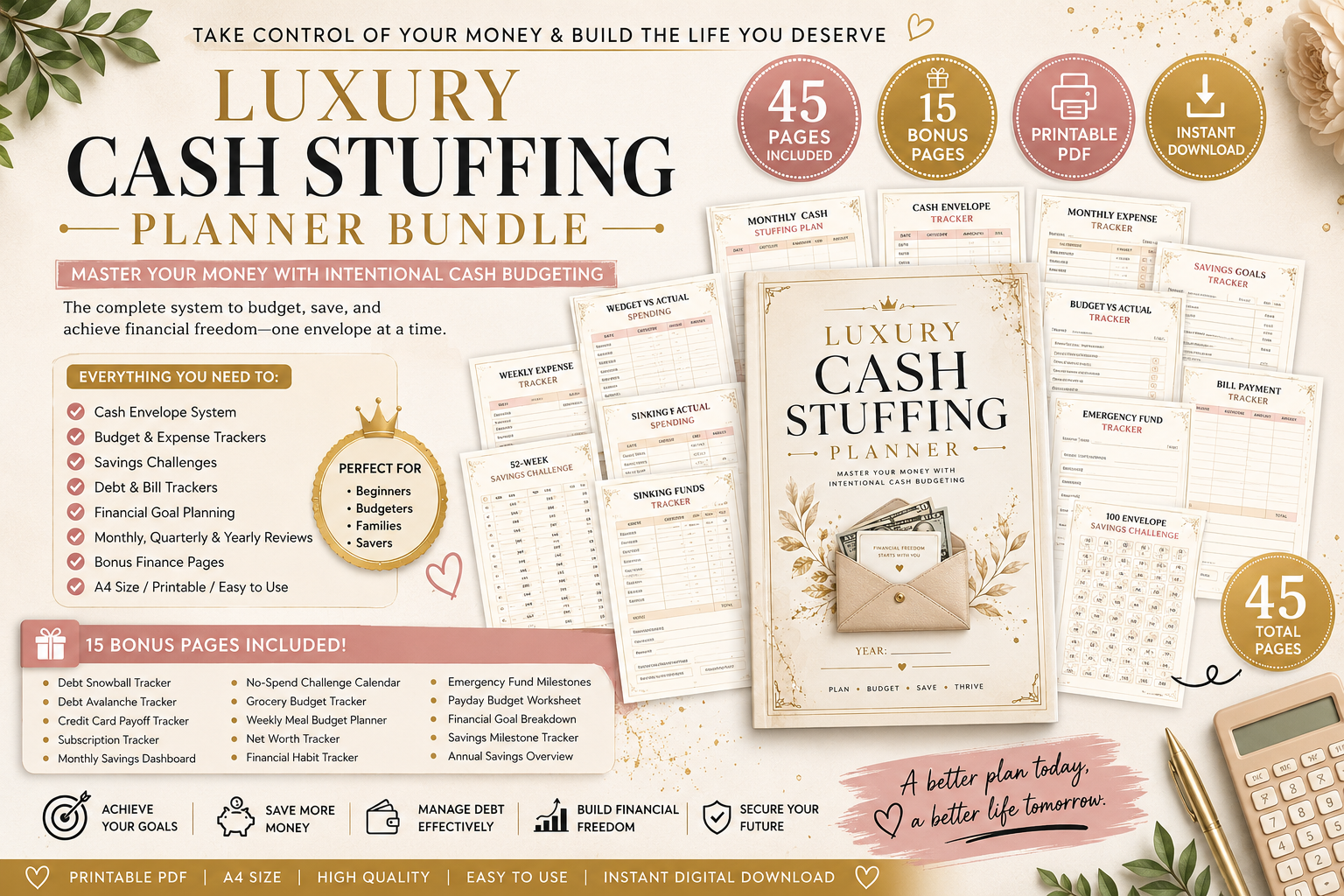 Ultimate Cash Stuffing Planner Bundle