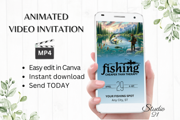 Animated Fishing Invitation
