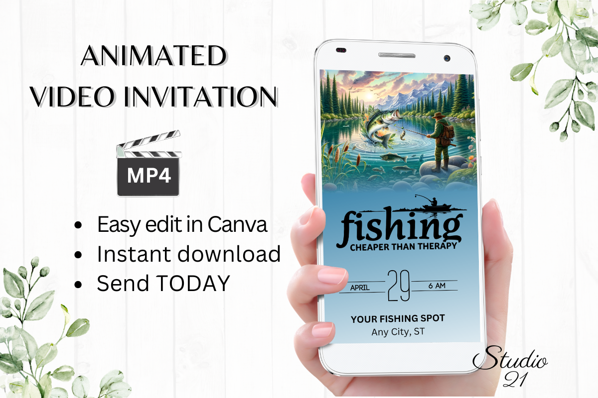 Animated Fishing Invitation