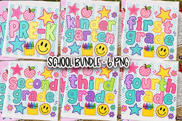Back to School Bundle Striped Shirt PNG