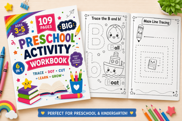 Big Preschool Activity Workbook