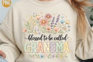 Cottagecore Blessed Grandma PNG T-shirt Graphic by Honey Prints ...