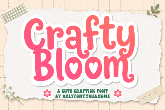 Preview specimen of Crafty Bloom display font