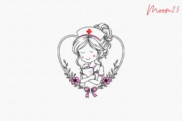 Cute Nurse Heart Floral Tribute