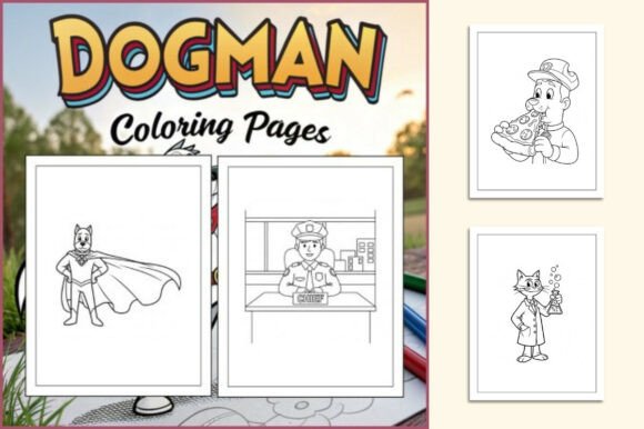 Dogman Coloring Pages for Kids