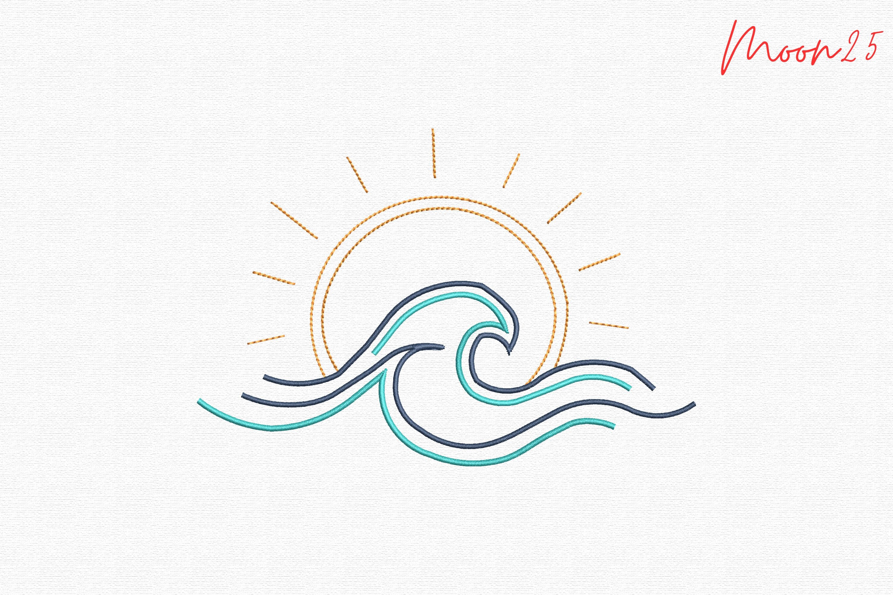 Ocean Wave Sunrise Coastal Scene