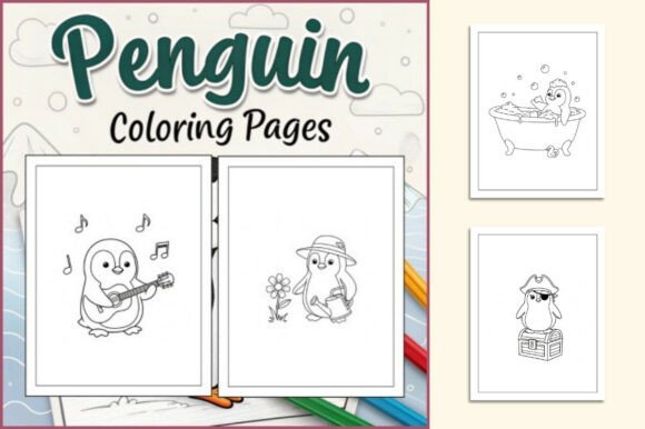 Penguin Coloring Pages for Kids