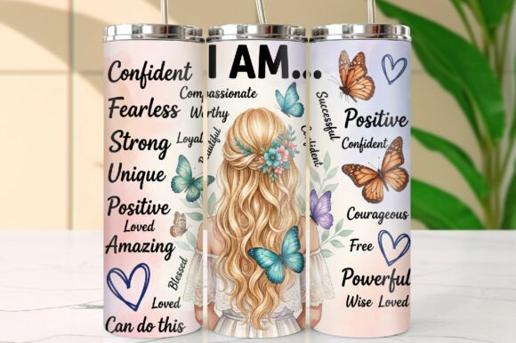 Positive Affirmations 20oz Tumbler Wrap