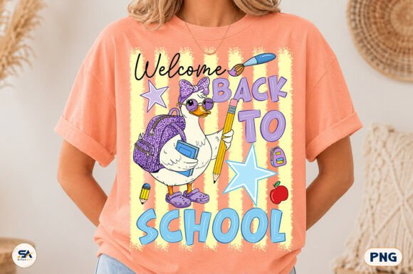 Welcome Back to School Stripes PNG