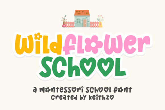 Preview specimen of Wildflower School display font