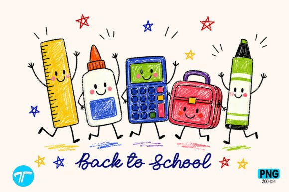 Back to School Doodle Funny Shirt PNG