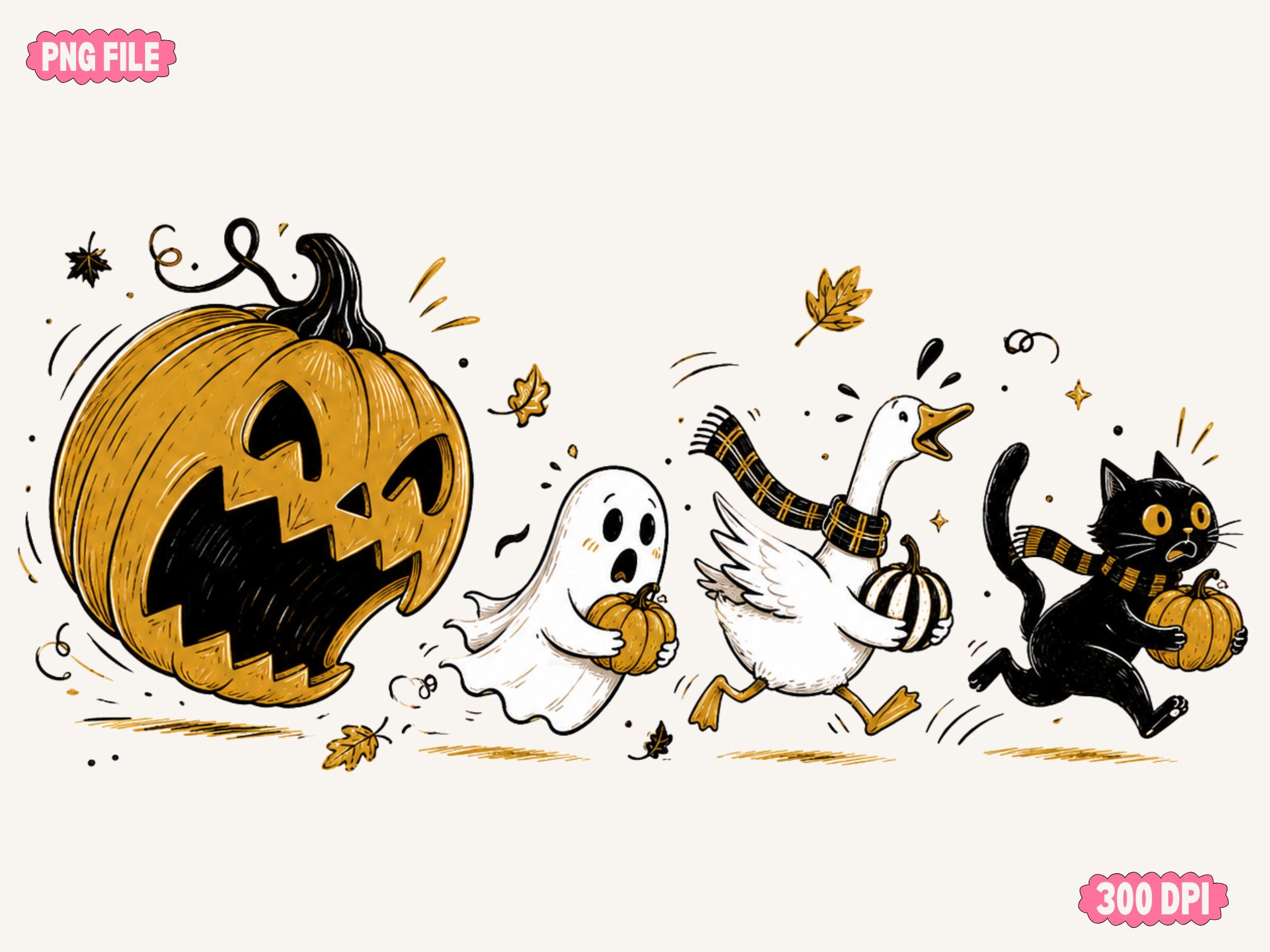 Funny Halloween Pumpkin — Halloween PNG design preview