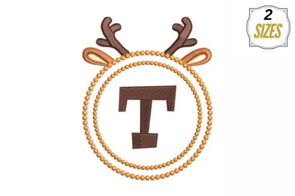 Letter T in Cute Frame