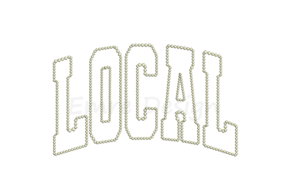 Local Applique Design, Summer Embroidery