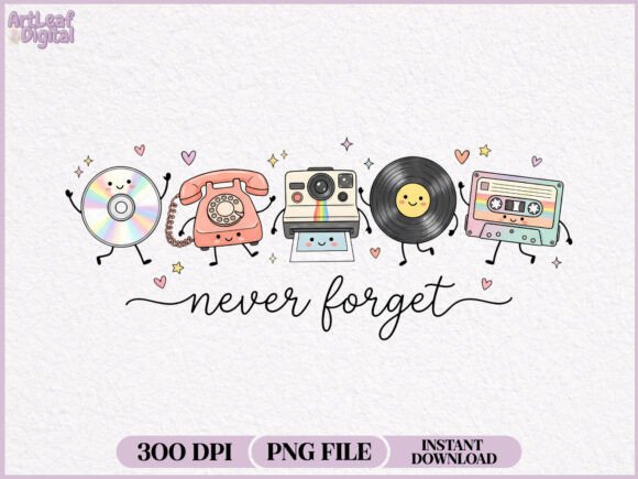 Never Forget Retro 90s Cassette Vinyl