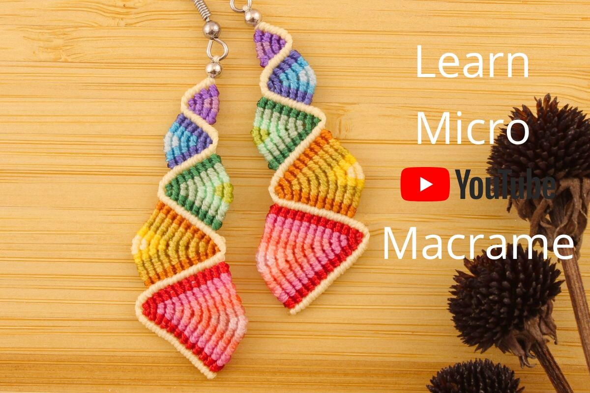 Rainbow-Colored Earrings