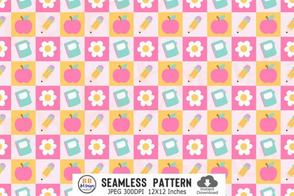 Seamless School Teacher Pattern Paper