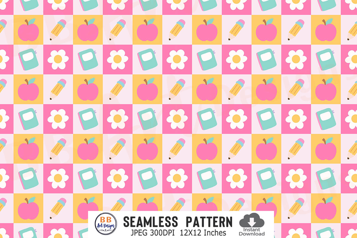 Seamless School Teacher Pattern Paper