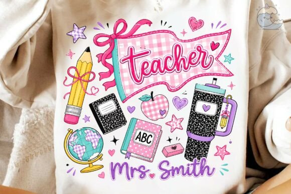 Teacher School Supplies Clipart PNG