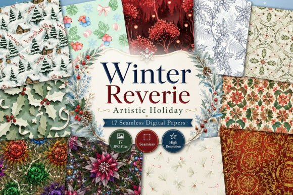 Winter Reverie Artistic Holiday Digital
