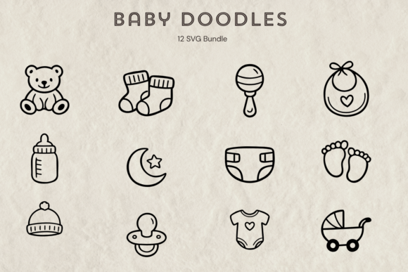 Baby Doodles SVG Bundle