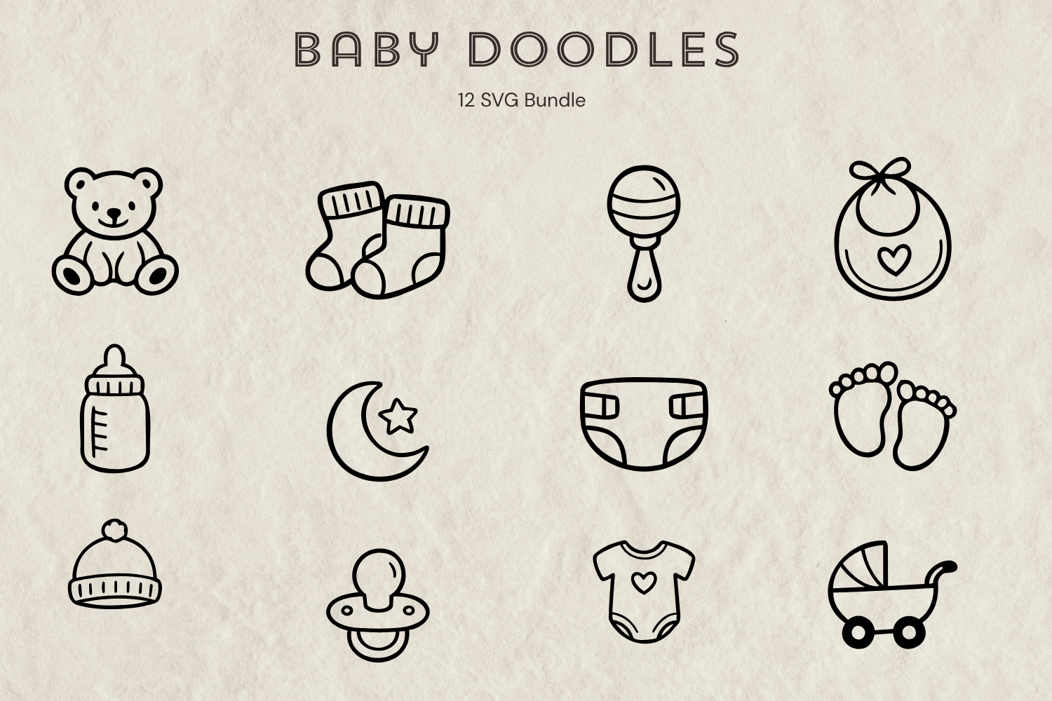 Baby Doodles SVG Bundle