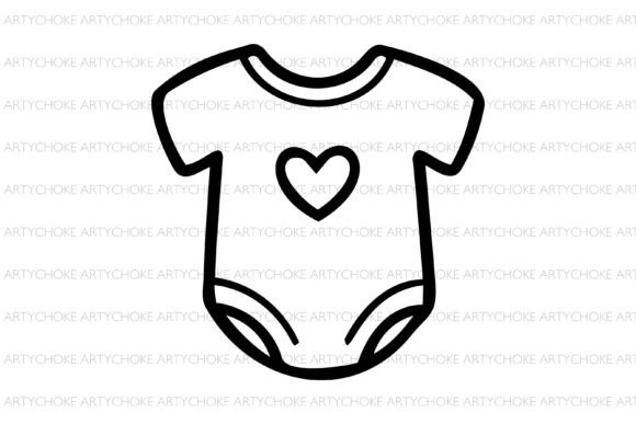 Baby Romper SVG Doodle