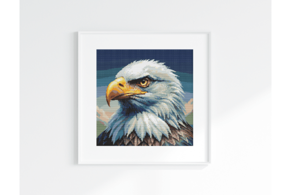 Bald Eagle Cross Stitch Pattern PDF