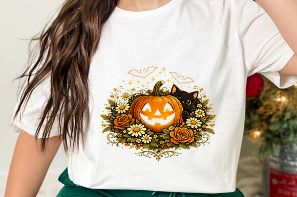 Black Cat Pumpkin PNG Graphic by Graphics Hunt · Creative Fabrica
