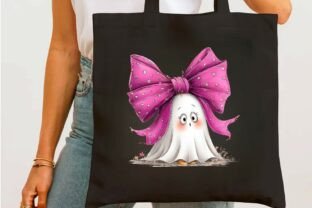 Cute Ghosts & Bows Clipart Graphic by Print Magic · Creative Fabrica