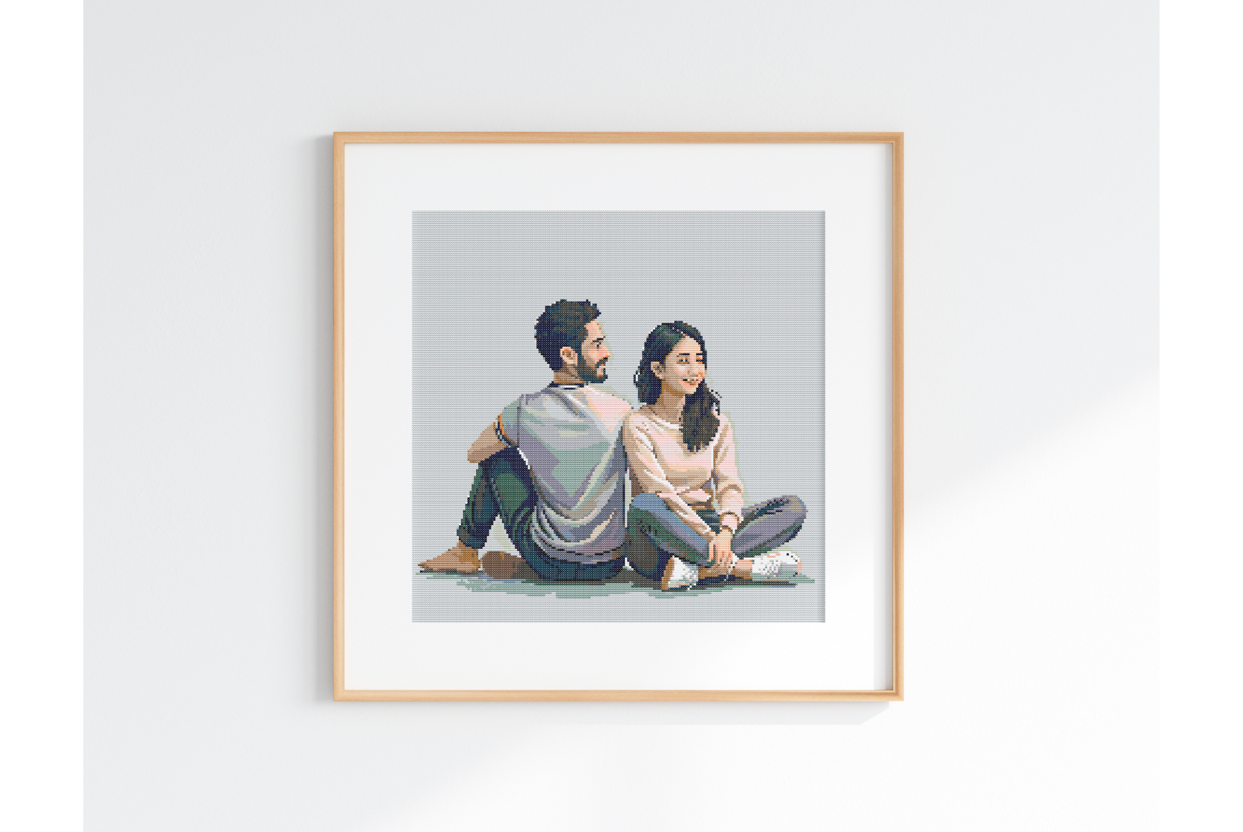 Cute Romantic Cross Stitch Pattern