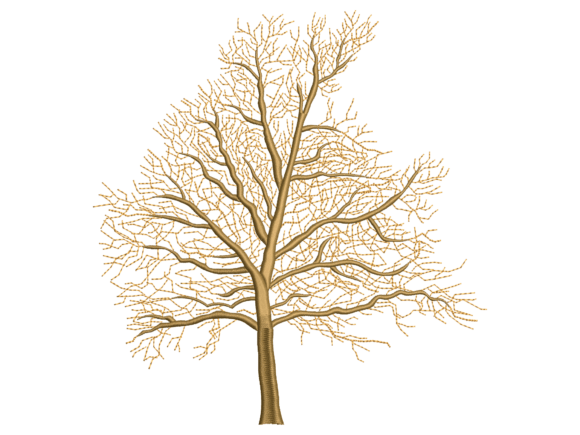 Detailed Woodland Bare Tree Machine 