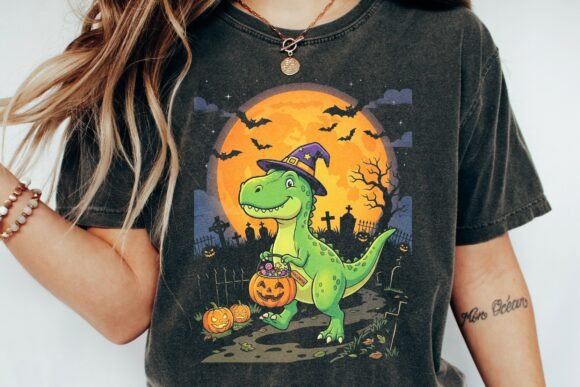 Halloween T-Rex Trick or Treat Dino