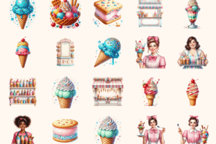 Ice Cream Shop Clipart Graphic by Wonders Artist · Creative Fabrica
